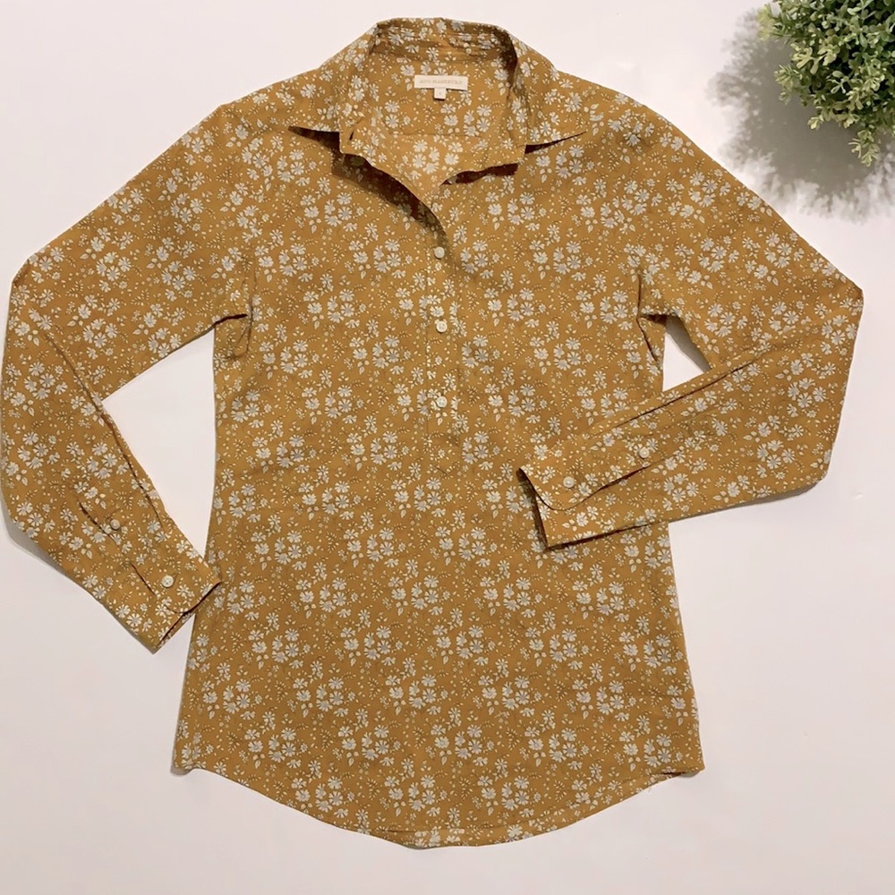 Ann Mashburn Tomboy Popover Floral Shirt Blouse